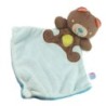Doudou plat Ours marron bleu SUCRE D'ORGE (18242)