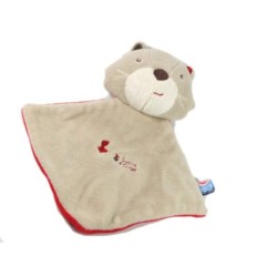 Doudou plat Chat gris SUCRE D ORGE (18238)