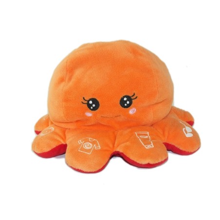 Doudou Pieuvre orange rouge AVENE (26448)
