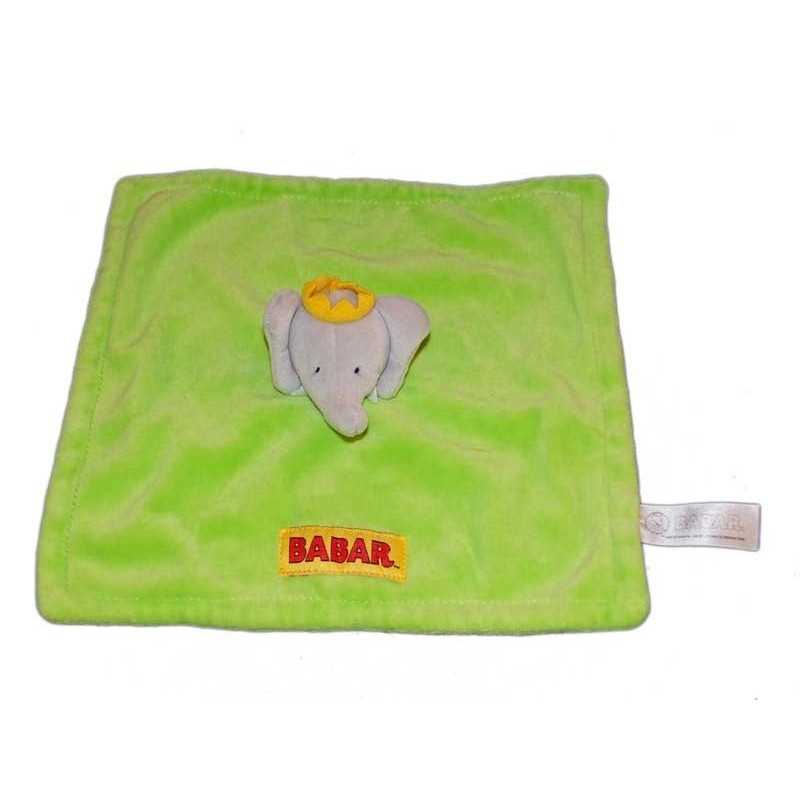 doudou-plat-babar-vert-lansay (15204)