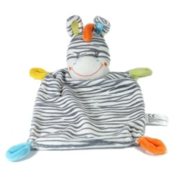 Doudou plat Zebre gris blanc Nicotoy Simba (17685)