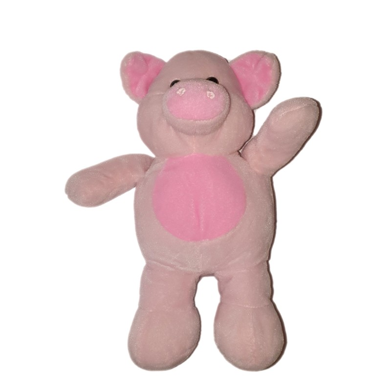 Peluche doudou Cochon rose 35 cm Casino (23932)