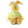 Peluche doudou Lapin jaune vert orange Kiabi 32 cm (20294)