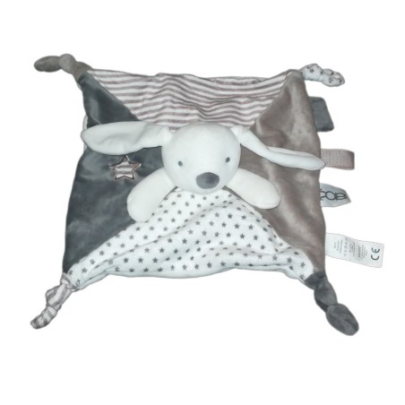 obaibi-okaidi-doudou-plat-lapin-blanc-gris-etoiles (17153)