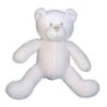 Doudou peluche OURS rose - OB - OBAIBI - H 18 cm (15972)