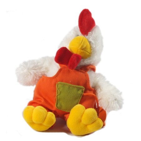 Doudou peluche Pâques Lapin blanc 22 cm Gipsy (18304)