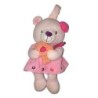Peluche doudou Ours rose Oiseau Musical Pommette 22 cm (24311)