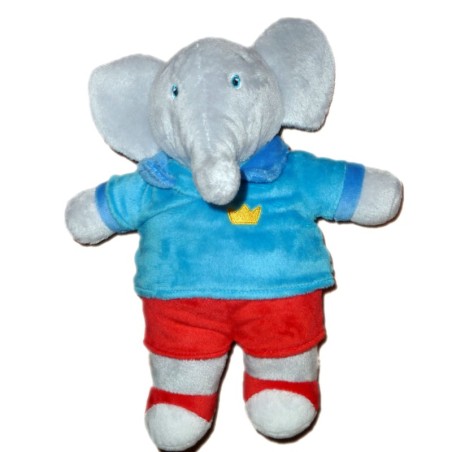 Peluche Doudou Alexandre Elephant BABAR LANSAY H 27 cm Les Aventures de Babou (7632)