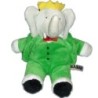 Peluche Doudou Elephant BABAR Lansay gris vert 26 cm (13565)