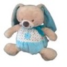 Peluche doudou Lapin bleu blanc 20 cm Mots d Enfants Etoiles (21293)