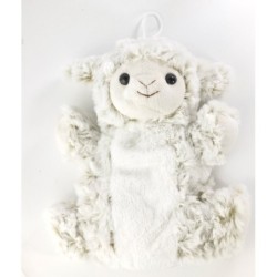 Peluche doudou Marionnette Mouton Agneau Animadoo 25 cm Ultra doux (21522)
