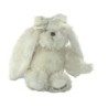 Peluche Lapin blanc noeud Louise Mansen 26 cm (23097)