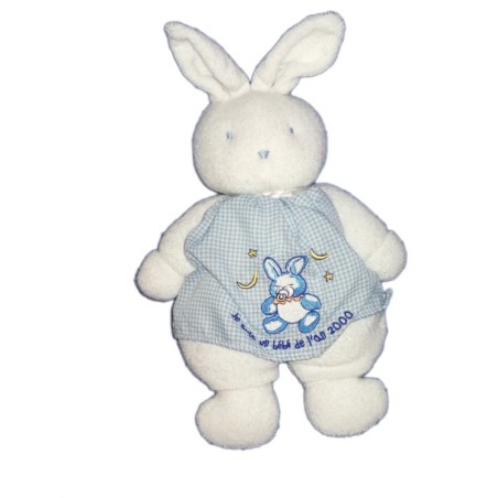 doudou-ancien-lapin-blanc-klorane-32-cm-tablier-carreaux-je-suis-un-bebe-de-l-an-2000 (17018)