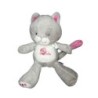 Doudou peluche Chat gris rose Arthur et Lola 21 cm (19840)
