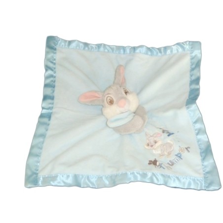 Doudou plat PAN PAN Panpan Couverture Mouchoir Blanket Plush Thumper Disney Store Carré 35 cm (7619)
