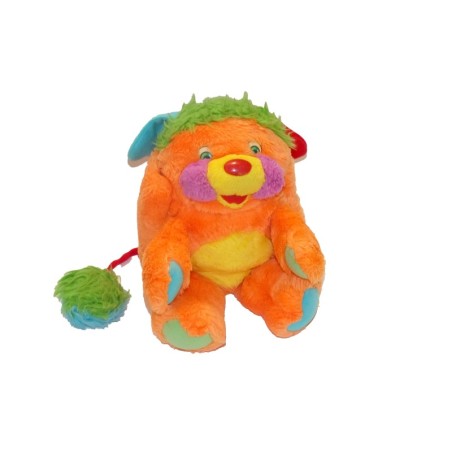Peluche Popples orange jaune 30 cm Mattel 1986 Vintage (28083)
