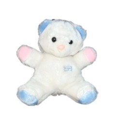 boulgom-peluche-nounours-ours-blanc-bleu-rose-28-cm (19043)