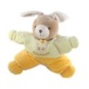 Doudou Coussin Lapin jaune orange 32 cm Nounours (23250)