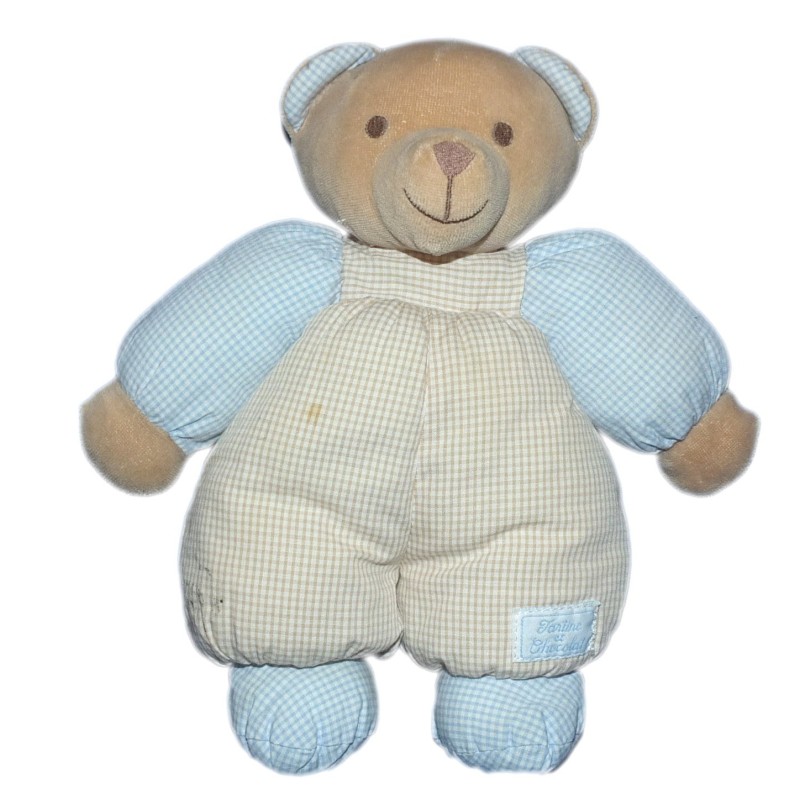 peluche-doudou-ours-beige-carreaux-marron-bleu-tartine-et-chocolat-26-cm (16659)