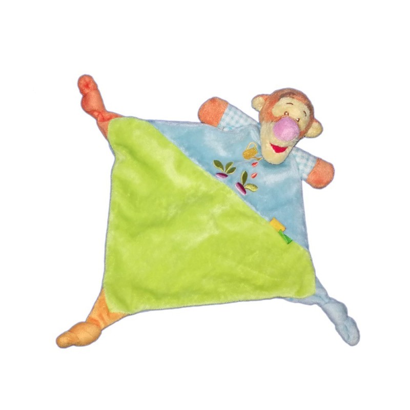 Doudou plat Tigrou vleu vert Arrosoir radis Disney Nicotoy Kiabi (17183)