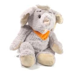 Doudou peluche Elephant foulard orange 45 cm Althans club (18160)