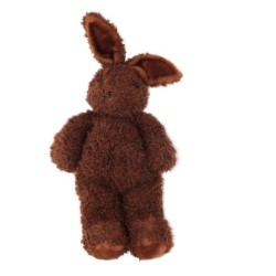 Ancienne Peluche Vintage Lapin marron brun 55 cm Ajena (26048)