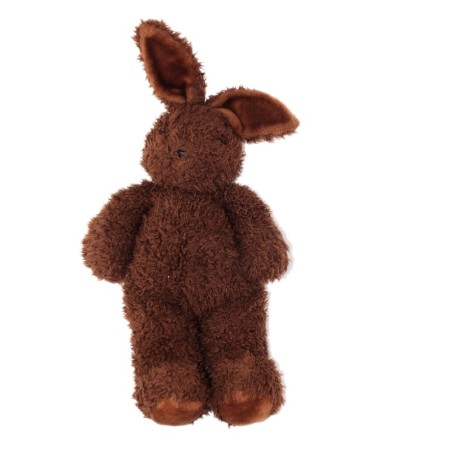 Ancienne Peluche Vintage Lapin marron brun 55 cm Ajena (26048)