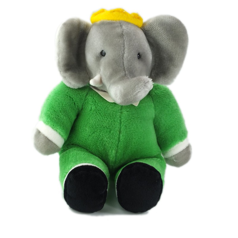 Ancienne Peluche Doudou Elephant Babar 30 cm (19655)