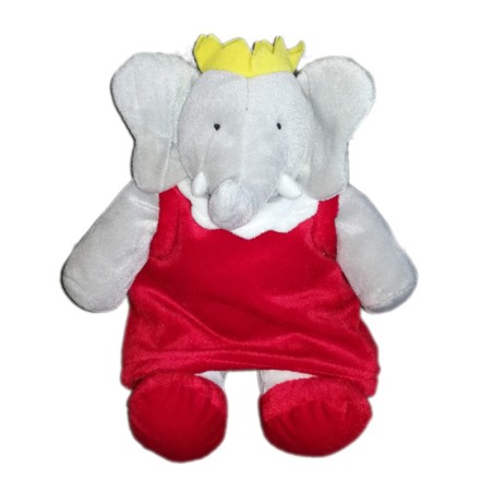 Peluche Doudou Celeste BABAR rouge 40 cm LANSAY (22015)