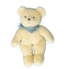 Doudou Peluche OURS beige Foulard Bleu Bearli  - KIABI Bébé - H 28 cm (6366)