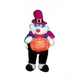 Peluche publicitaire Flunch Flunchy Halloween 42 cm citrouille (20008)