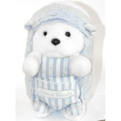 TARTINE ET CHOCOLAT Doudou peluche Herisson Bleu blanc 28 cm (18738)