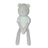 Peluche doudou Ours gris Obaibi T shir bleu rayures rayre 42 cm (22023)