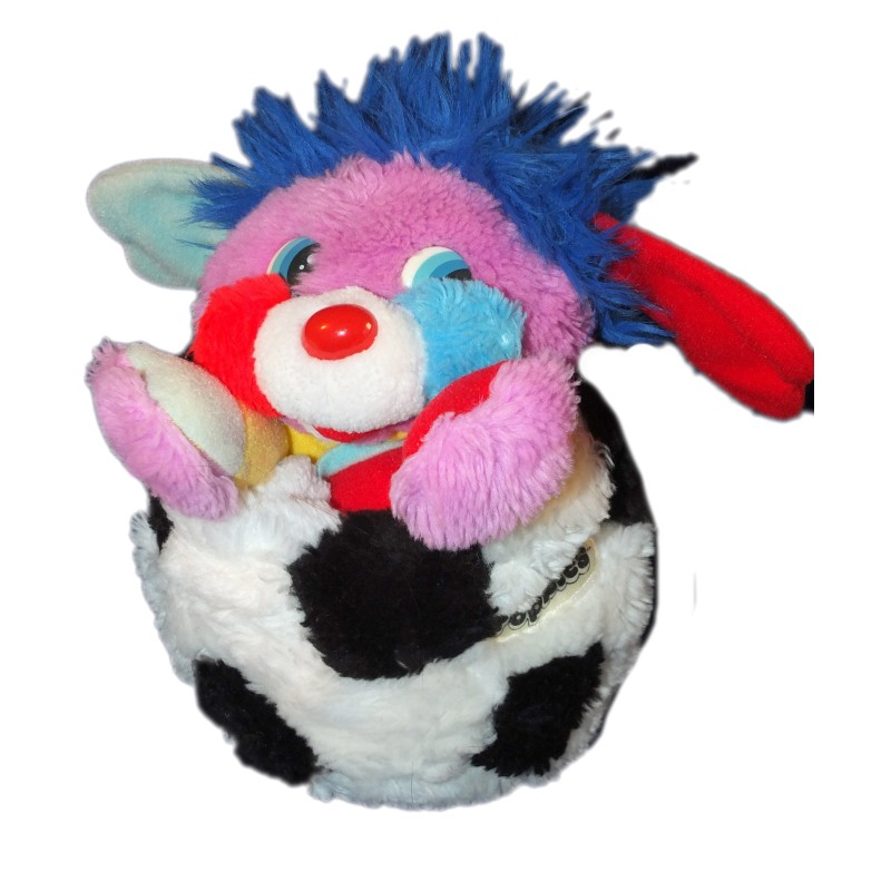 VINTAGE Peluche POPPLES Plush Ballon de Foot Mattel H 30 cm (9415)