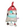 Doudou Hibou Miaosn My Home gris bleu rouge blanc Pommette 35 cm (19384)