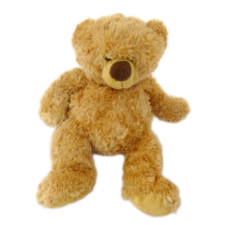 Doudou peluche ours marron roux MARIONNAUD 38 cm (24980)