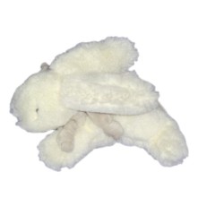 DOUDOU ET COMPAGNIE Paris - LAPIN blanc Noeud Taupe - Mon Tout Petit DC1240 PM 18 cm (5048)