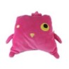 Doudou Hibou Chouette rose fushia Monoprix 20 cm (17602)