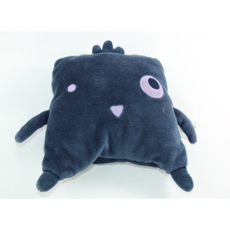 Doudou Oiseau bleu mauve grelot Bout Chou Monoprix (23143)