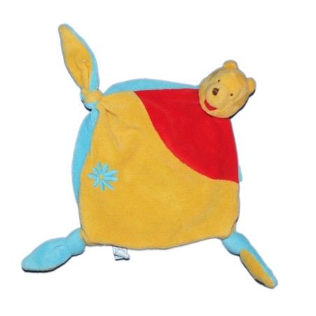 Doudou plat Winnie Disney Baby Nicotoy Fleur 3 noeuds (12060)