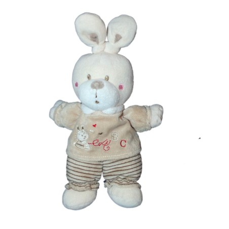 Doudou beige ABC NICOTOY Simba 28 cm  (12791)