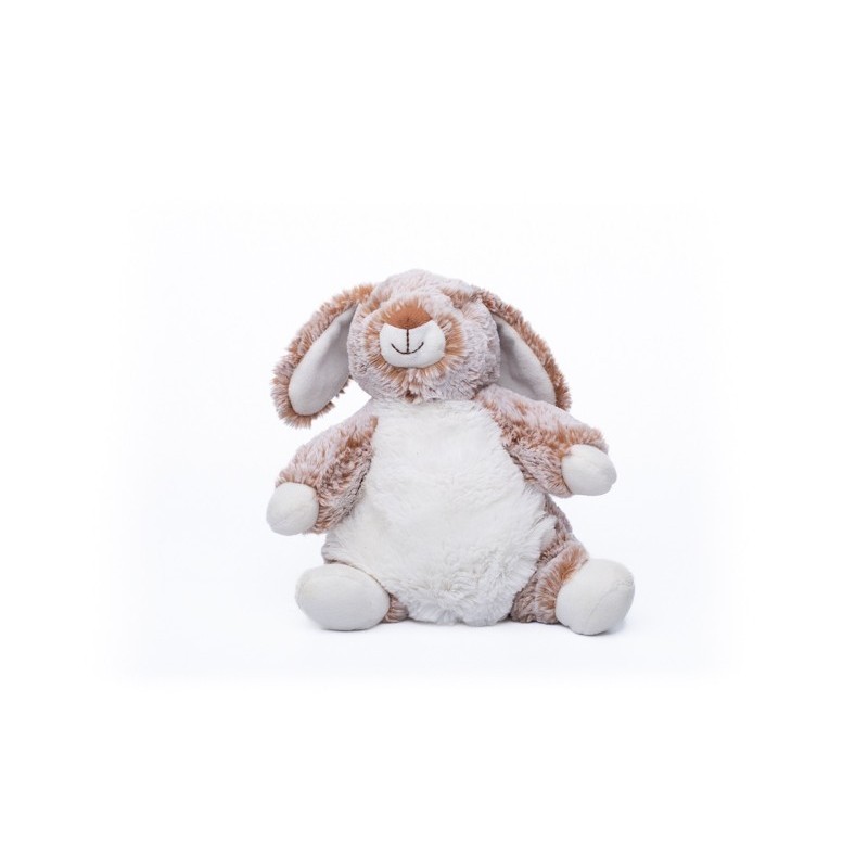 Doudou peluche Lapin blanc roux marron chiné Simba 25 cm (28350)