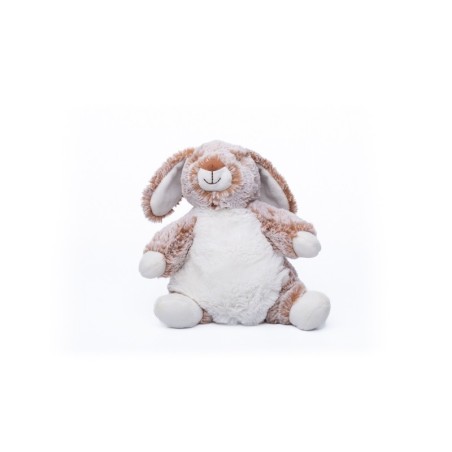 Doudou peluche Lapin blanc roux marron chiné Simba 25 cm (28350)