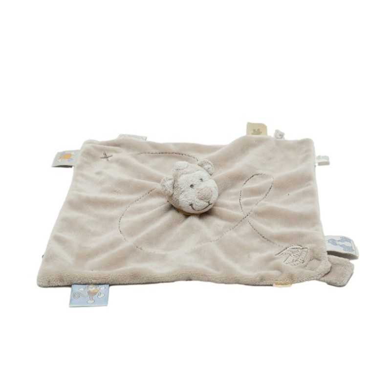 Doudou plat singe beige Bill & Bono Noukies (28396)
