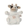 Doudou Marionnette Vache blanche noire Histoire d'Ours (27365)