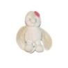 Doudou peluche musicale oiseau Coco Noukies blanc beige rose 18 cm (28022)