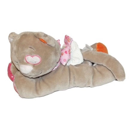 Doudou veuilleuse Chat Iris NOUKIES 24 cm (27348)