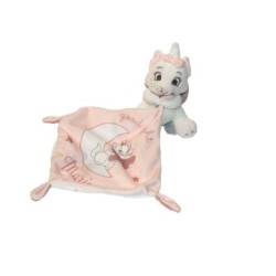 Doudou Mouchoir rose blanc étoiles Good Night Marie Aristochats Disney Nicotoy (27829)