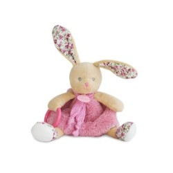 BABY NAT Doudou d activite Lapin rose Les Poupis (25801)