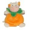 Doudou orange vert La Vache Baby Nat 16 cm (18692)